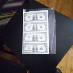 Hand Signed 1$ Bills Signed By The Treasurer