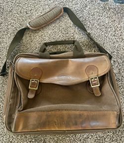 Cabela’s Canvas and Leather Laptop Messenger Bag
