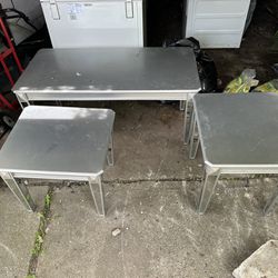 Set Of Silver  Tables 