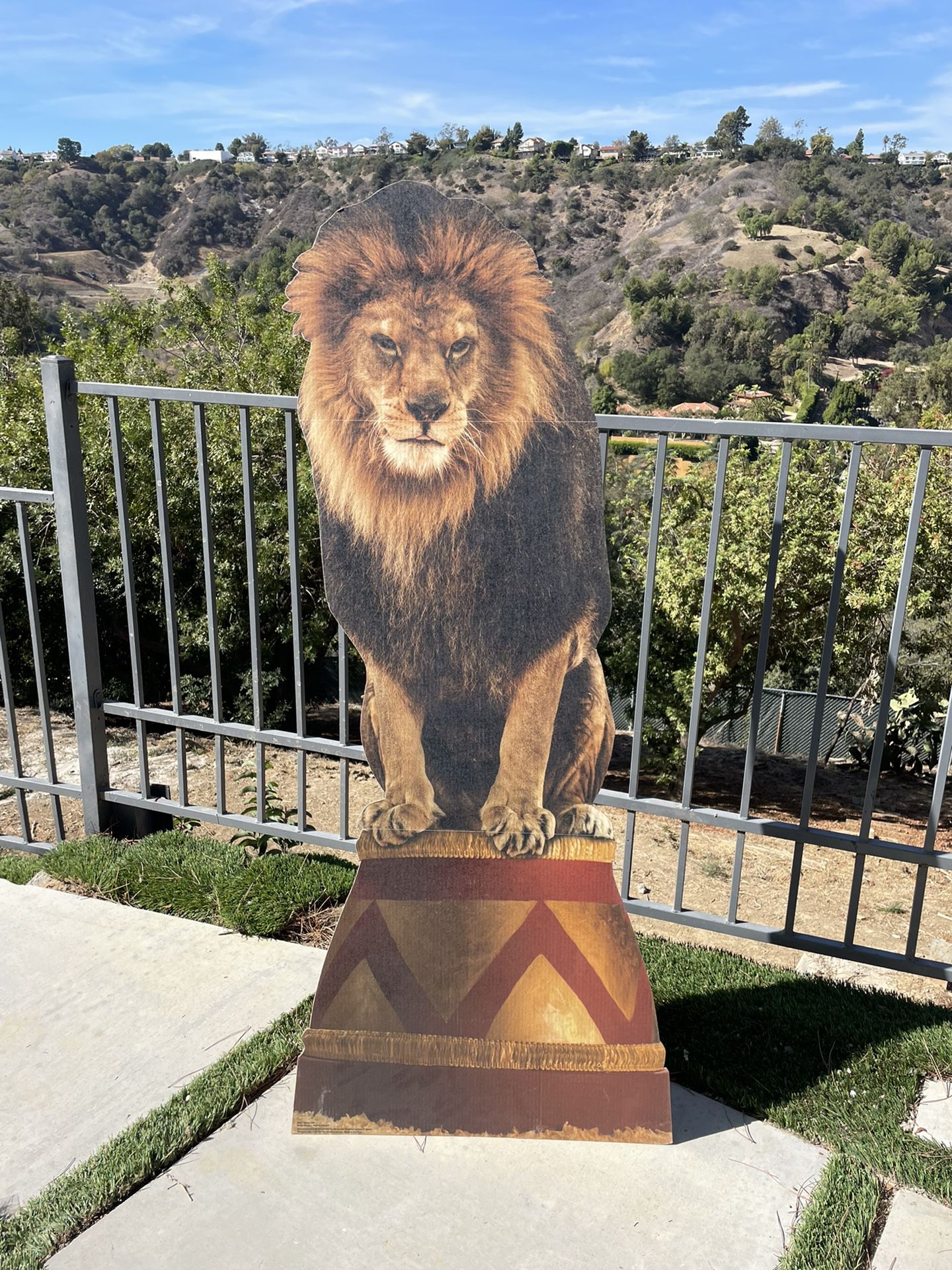 Giant Lion Cardboard Cutout