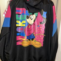 Vintage 90s Disney Mickey Mouse Windbreaker Sz. 2XL 