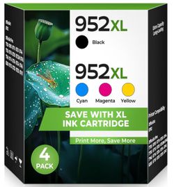 952XL Ink Cartridges Combo Pack for HP 952 XL 952XL HP952 Ink Cartridge
