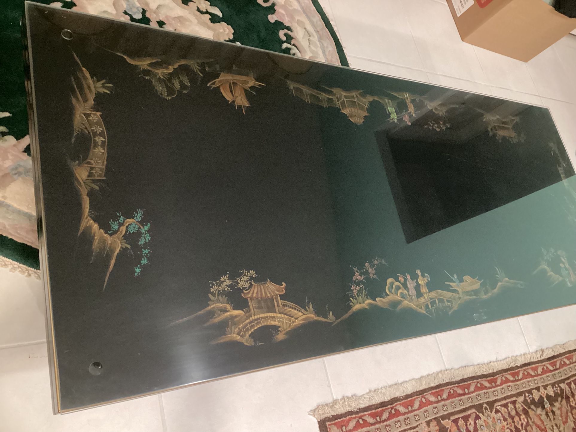 Coffee Table With Glass Top :$500.