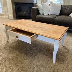 Modern Farmhouse Coffee Table – Solid Wood | Beautiful Finish 