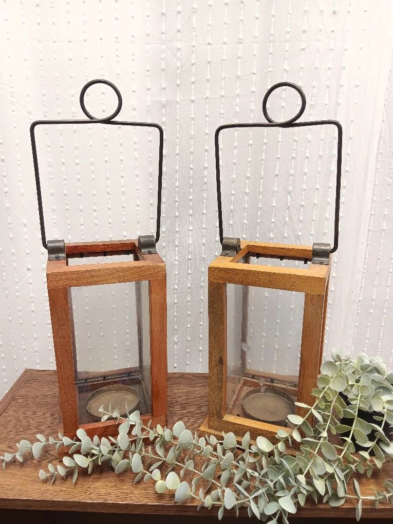 Super Cute Wood Boho Style Laterns For Sale 