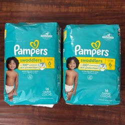 PAMPERS Swaddlers  Disposable Diapers: Size 6; 16 Count Each (2 For $16)