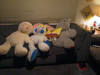 Hippo Bunny Lamb & SpongeBob Pillow