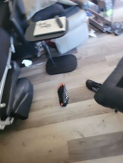 Leather sleeper couch and matching chair