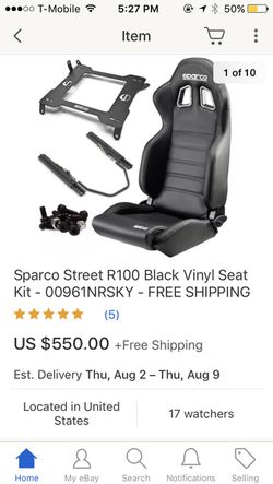 Sparco Racing R100 Street Seat