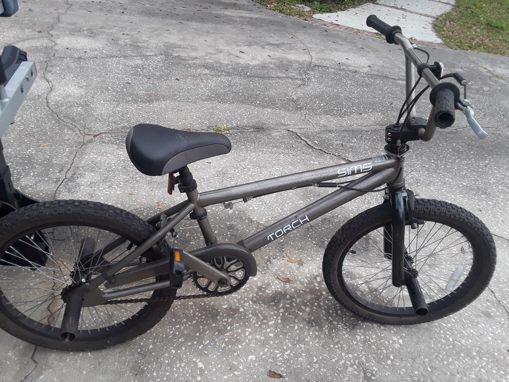 Sims Torch BMX bike with 20" tires, 3 piece crankset, barely used.