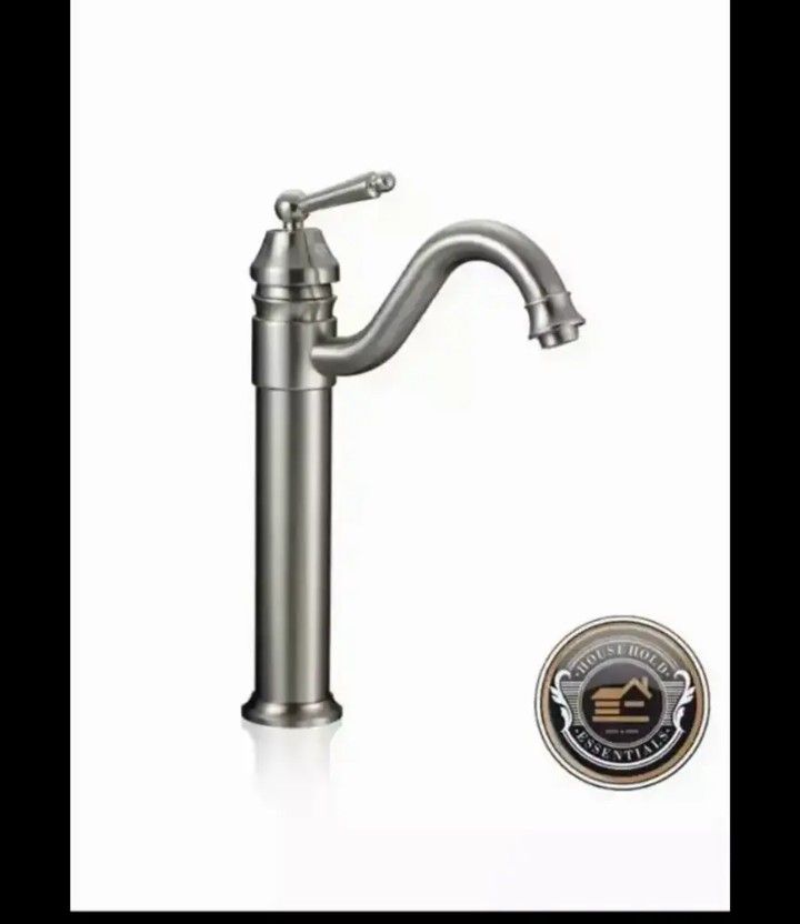 14" Brushed Nickel Bathroom Sink Faucet - One Hole / Handle.... CHECK OUT MY PAGE FOR MORE ITEMS