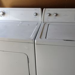 Whirlpool washer and gas dryer