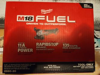 Milwaukee fuel M18 grinder