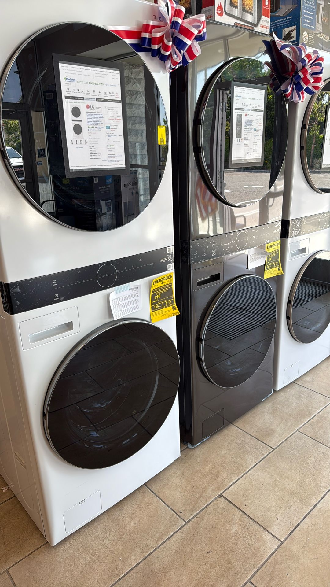 Stalked Washer Dryer lG Electric As Low As 999$ Today