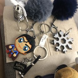 14 Collectible Key Chains As Is