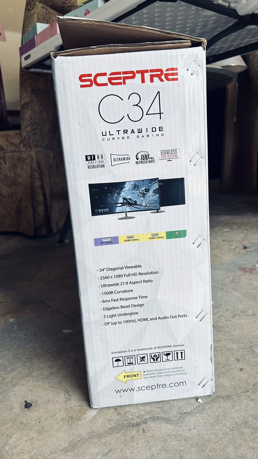 Ultra Wide 34inch Monitor Curved