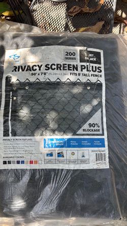 Privacy screen 50 feet by 7 feet and 8 inches