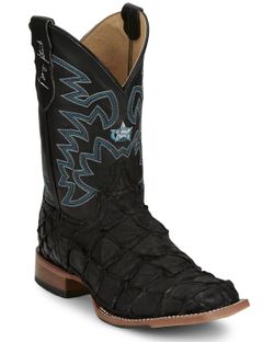 Pirarucu fish cowboy boots (new)