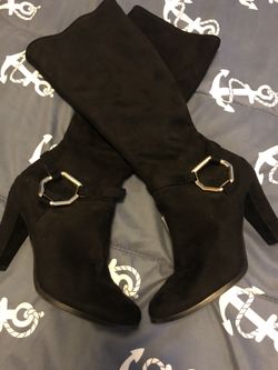 Black IMPO thigh high female boots