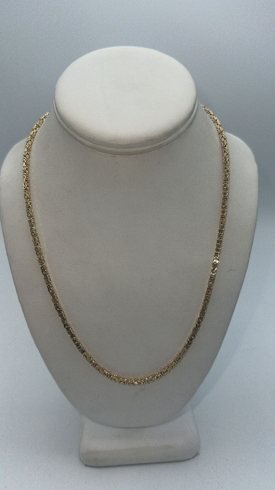 14kt Yellow Gold Byzantine Chain 20.5”