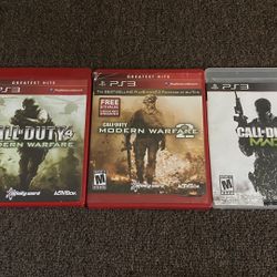 Call of Duty  MW trilogy for ps3