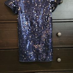 Toddler Dress Blue Sequine