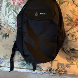 Mercedes AMG Petronas motor sport black backpack