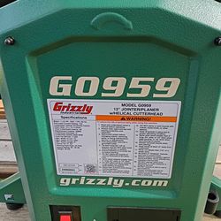 Grizzy 12" wood jointer/planner