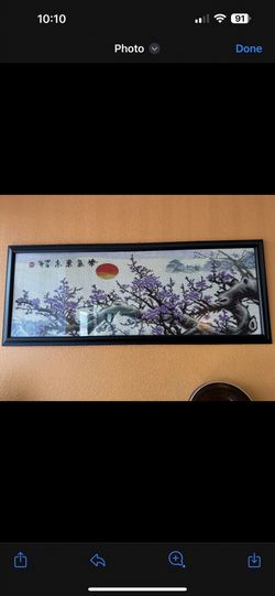 Handmade Art Poster Chinese 29x73