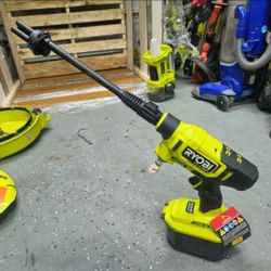 Ry121850 RYOBI ONE+ HP 18V Brushless EZClean 600 PSI 0.7 GPM Pressure Washer Cleaner (Tool Only)
