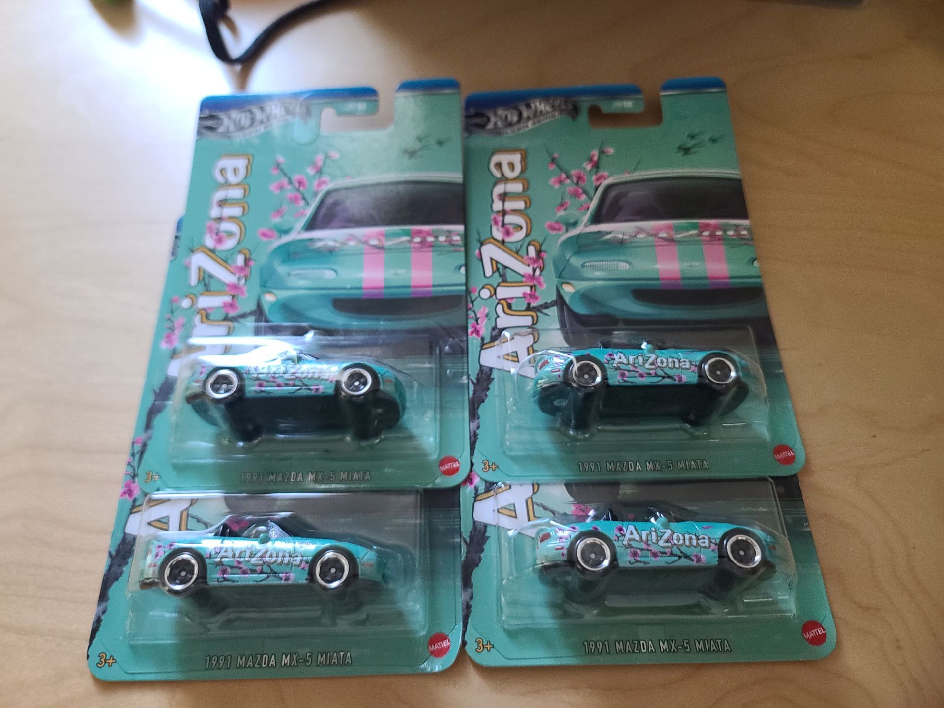 Hotwheel Arizona tea Mazda cars
