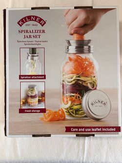 Kilner Glass Spiralizer Jar Set (1 Liter) - In Box Price: $10.00