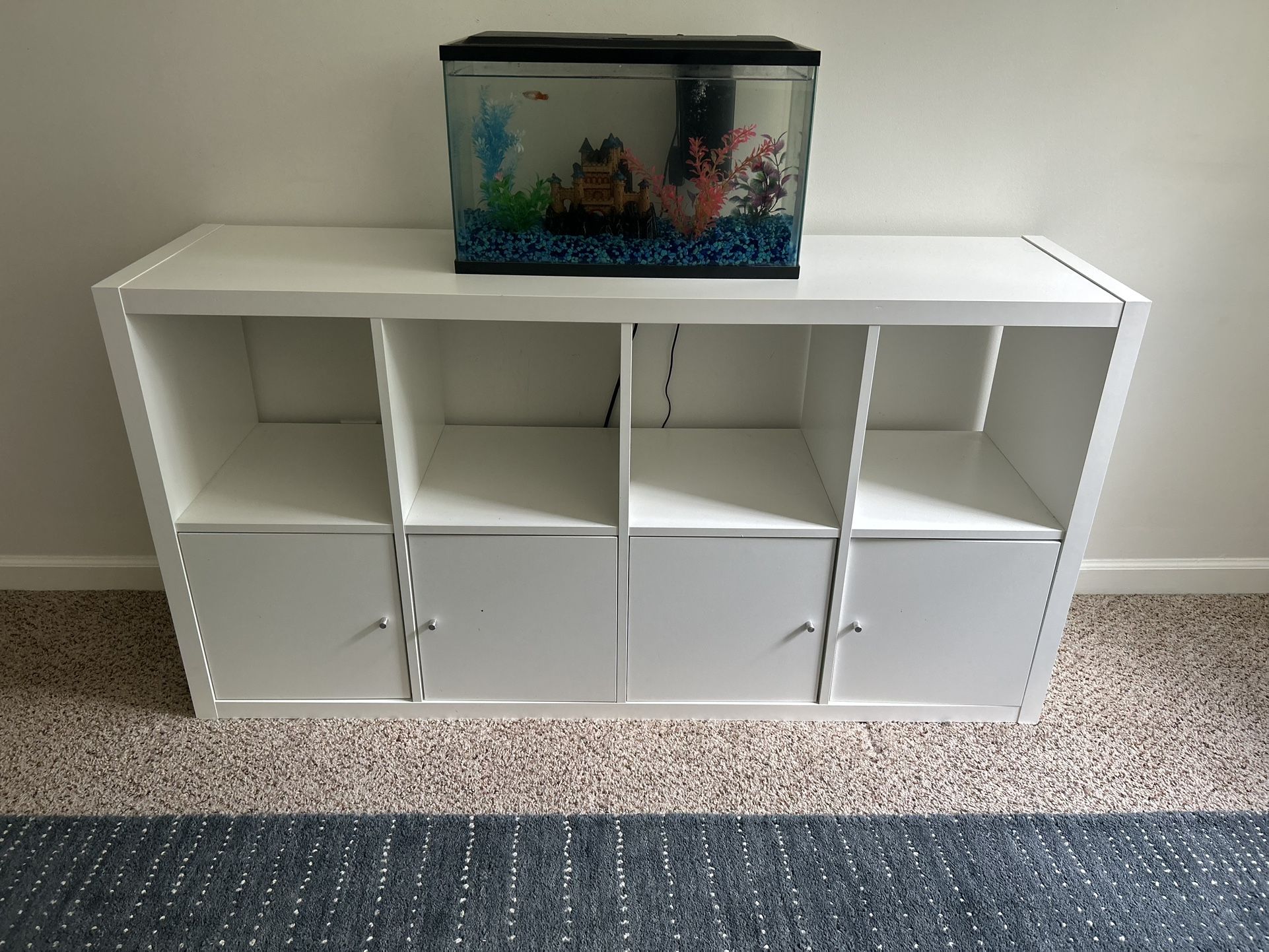 Ikea Kallax Shelving Unit With Door Inserts