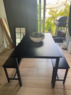 Black small table