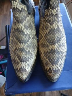 Tony Lama  Diamond back snake boots size 10 D