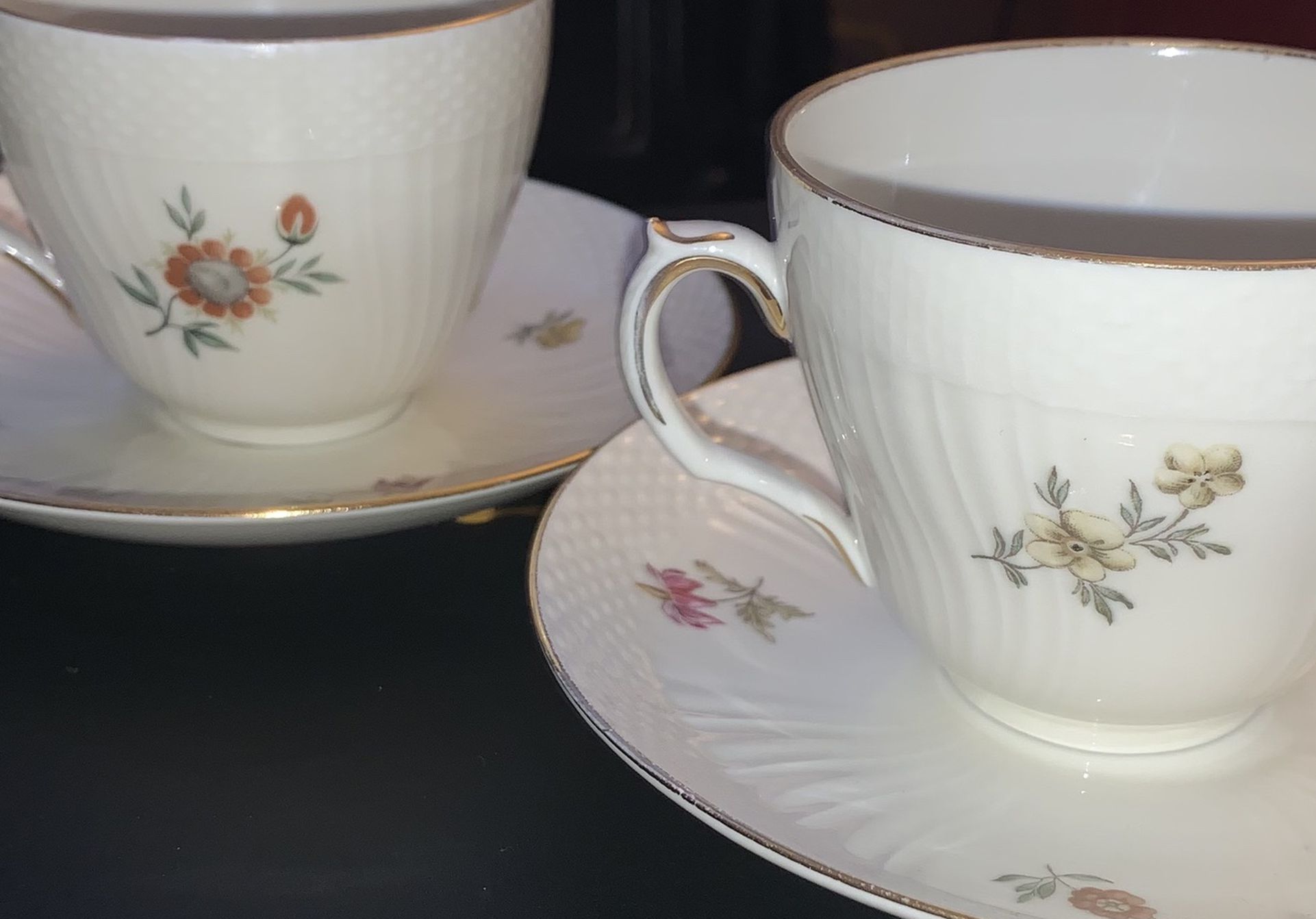 Royal Copenhagen Tea Cups and Saucers