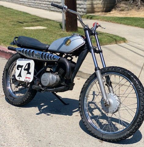 Vintage 1974 SUZUKI TS185 Dirtbike Motorcycle 2 Stroke Classic