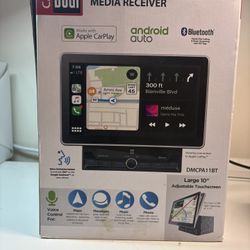 Car Dual 10" Large Touchscreen Media Receiver DMC PA 11 BT Open box untested