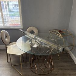 TWO CHAIR Dining Room Set Including Accent Tables