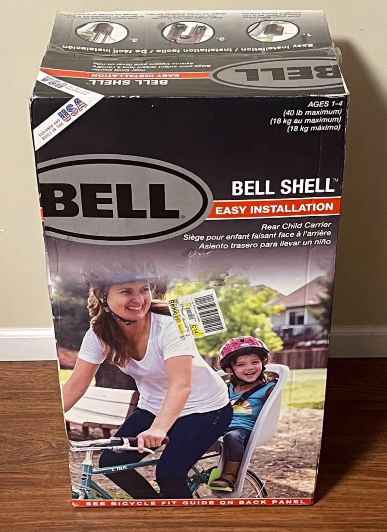 Bell Sports Shell Rear Child Carrier Bicycle Seat