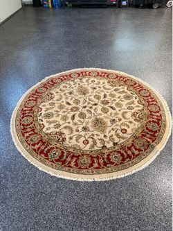 Hand Knotted Wool Area Rug