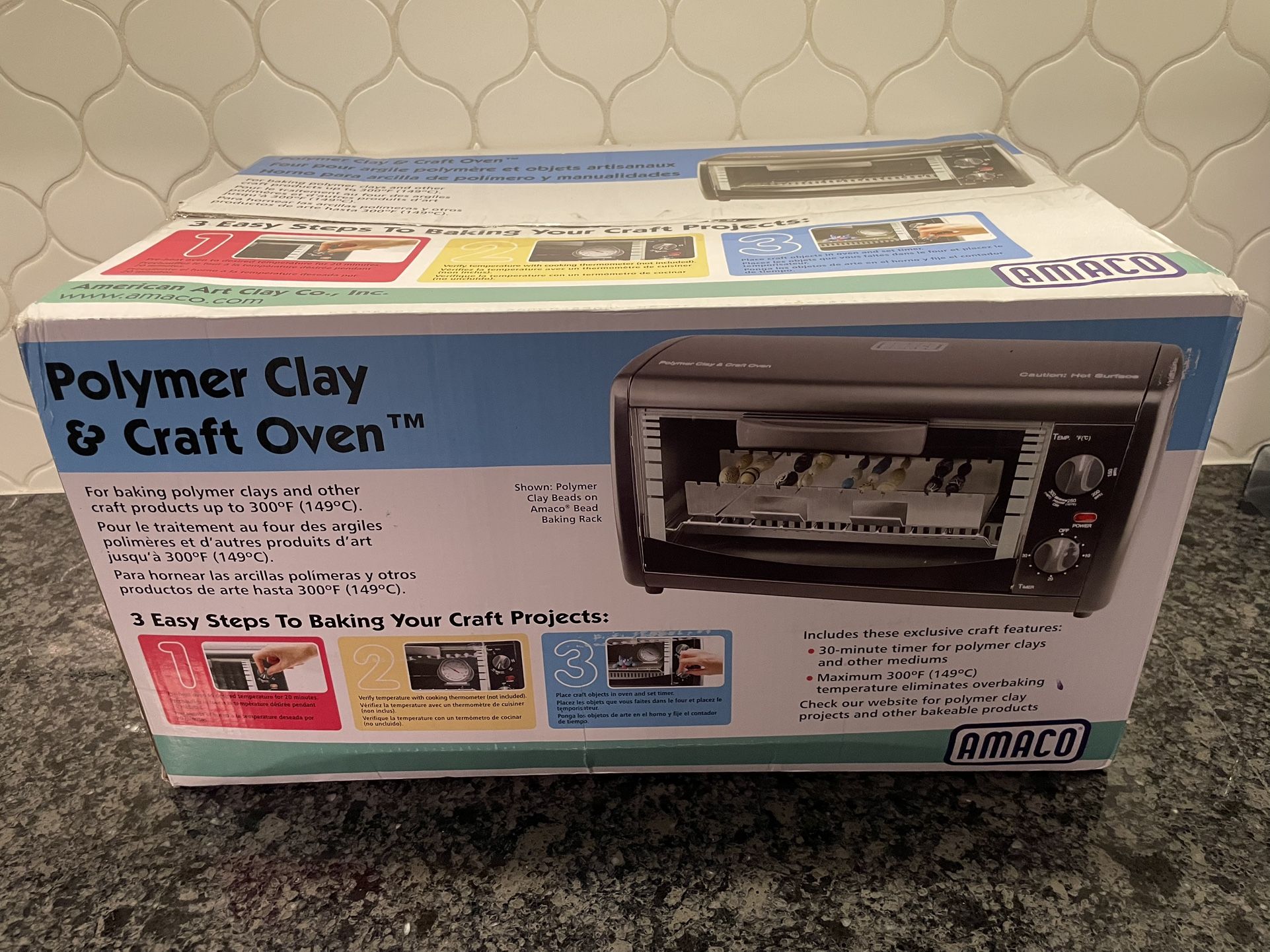 NEW AMACO Craft/Clay Oven Black Polymer Clay & Craft Oven