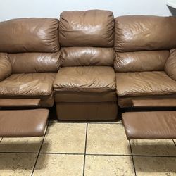 Brown Leather Couches 