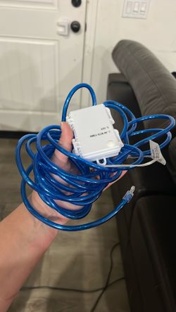 Blue LED lights