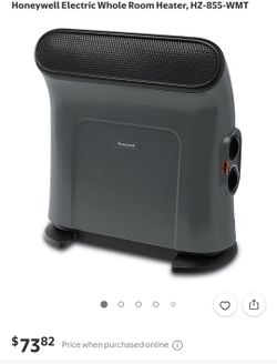 Honeywell Electric Whole Room Heater HZ-855-WMT (original $80)