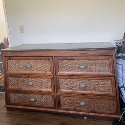 Wicker 6 Drawer Dresser - Pier 1 Imports - Vintage Pyramid Collection for  Sale in San Diego, CA - OfferUp