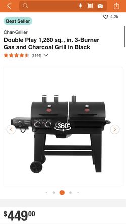 Char Griller Gas And Charcoal Stove Combo