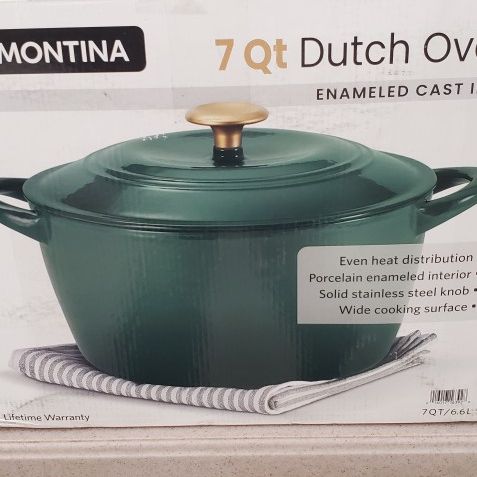 Tramontina Enameled Cast Iron 7-Qt. Covered Round Dutch Oven - - household  items - by owner - housewares sale 