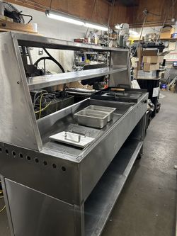 Stainless Steal Food Cart (included Air Fryer)