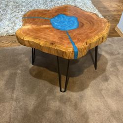 Tropical blue Lake/River Table,  20” Tall